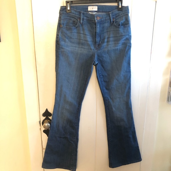 Lou & Grey Flare Leg Mid-Rise Jeans Size 27 - Picture 2 of 6